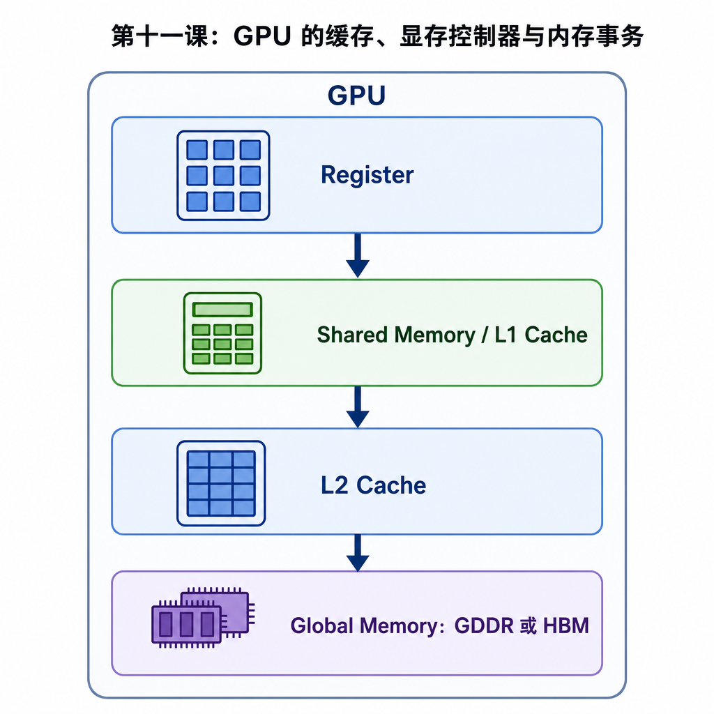 第十一课:GPU 的缓存、显存控制器与内存事务