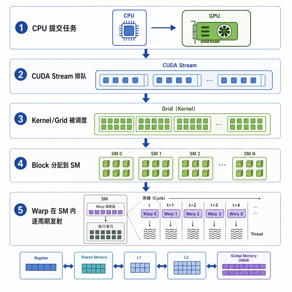 第十三课：GPU 为什么有多个调度层次