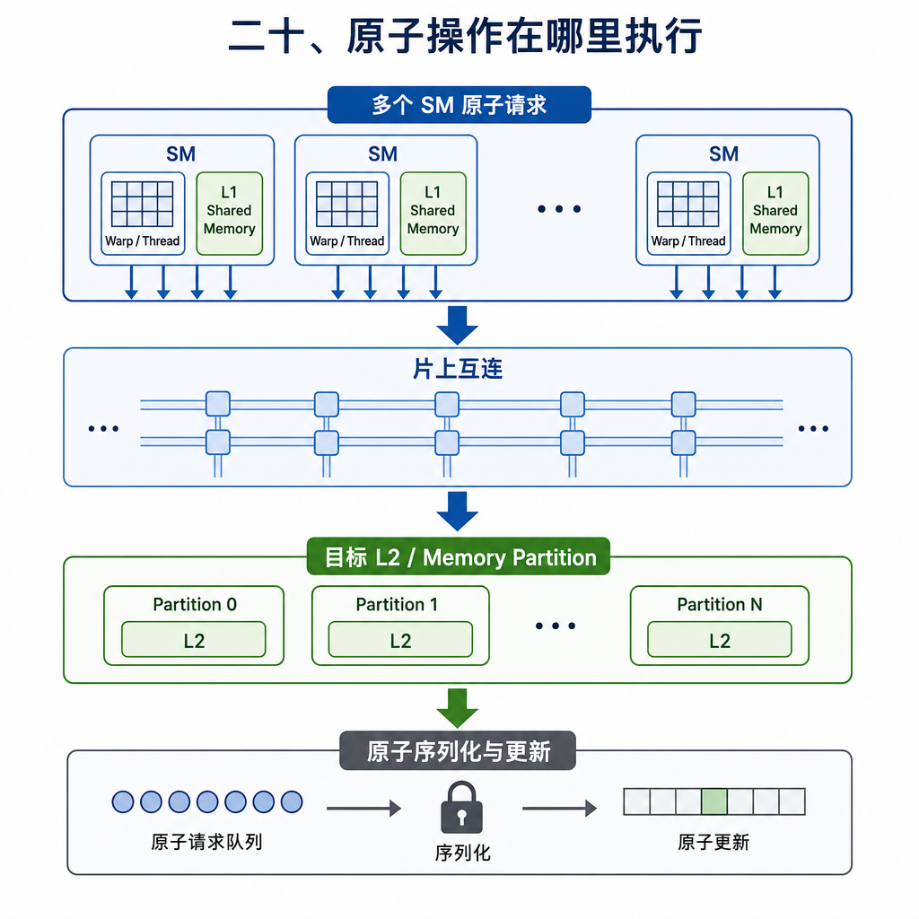 二十、原子操作在哪里执行